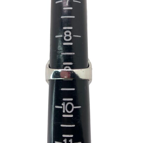 Silver and Light Blue Rhinestone Statement Ring - Size 9 - Picture 7 of 7